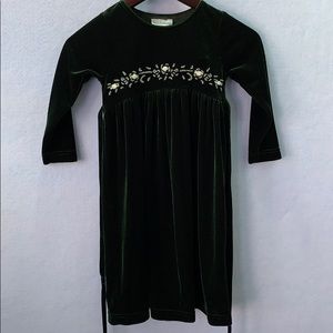 Beautiful Velvet Dress - Forest Green